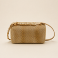 Alexander Wang Crystal Rhinestone Box Bag — Gold