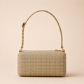 Beaded Gold Evening Shoulder Bag for Women