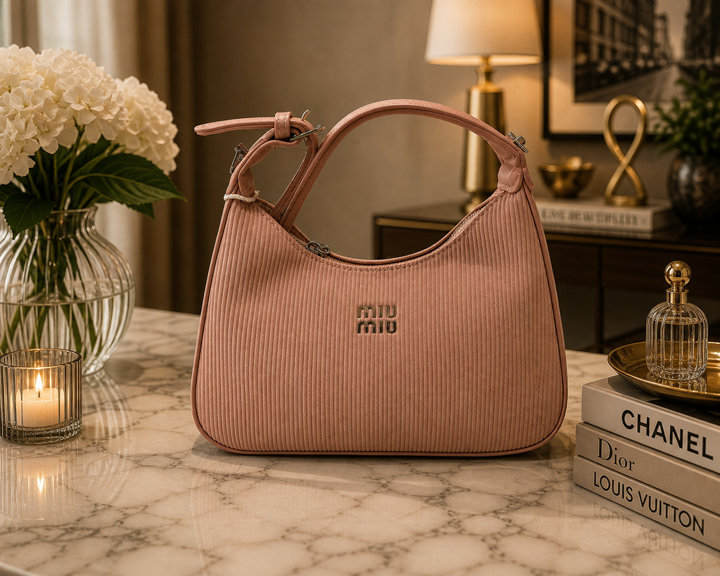 Ribbed Shoulder Bag