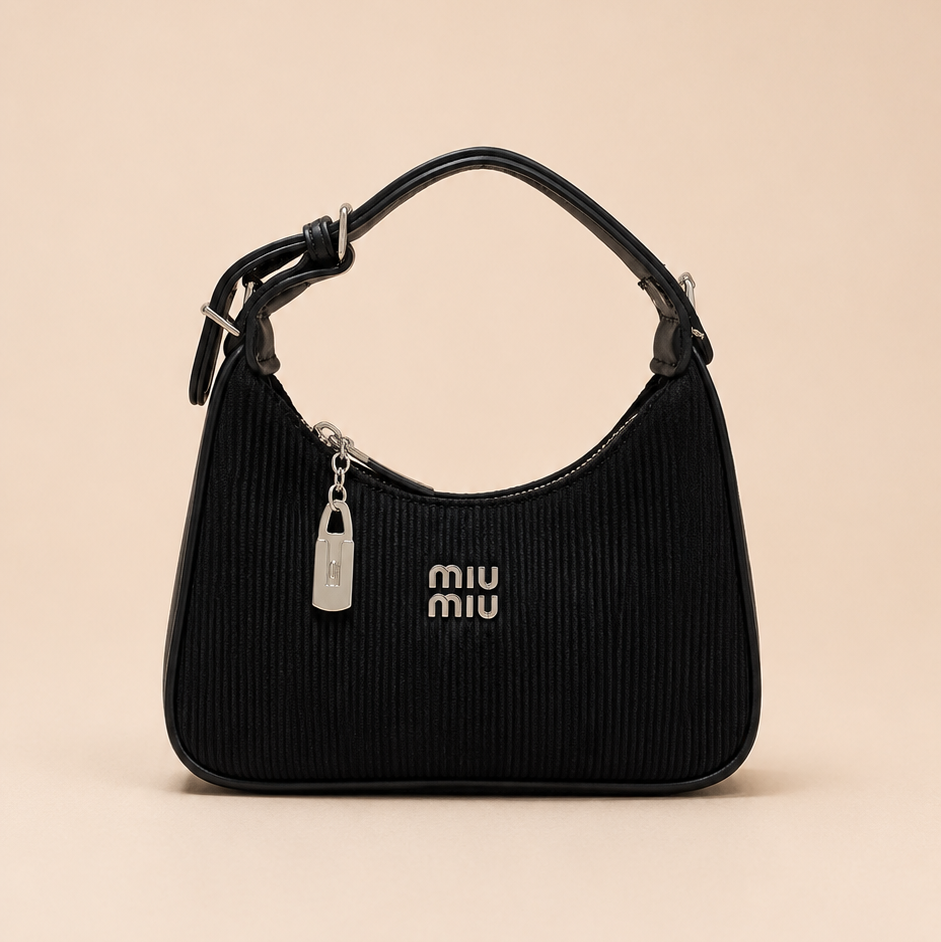 Ribbed Shoulder Bag