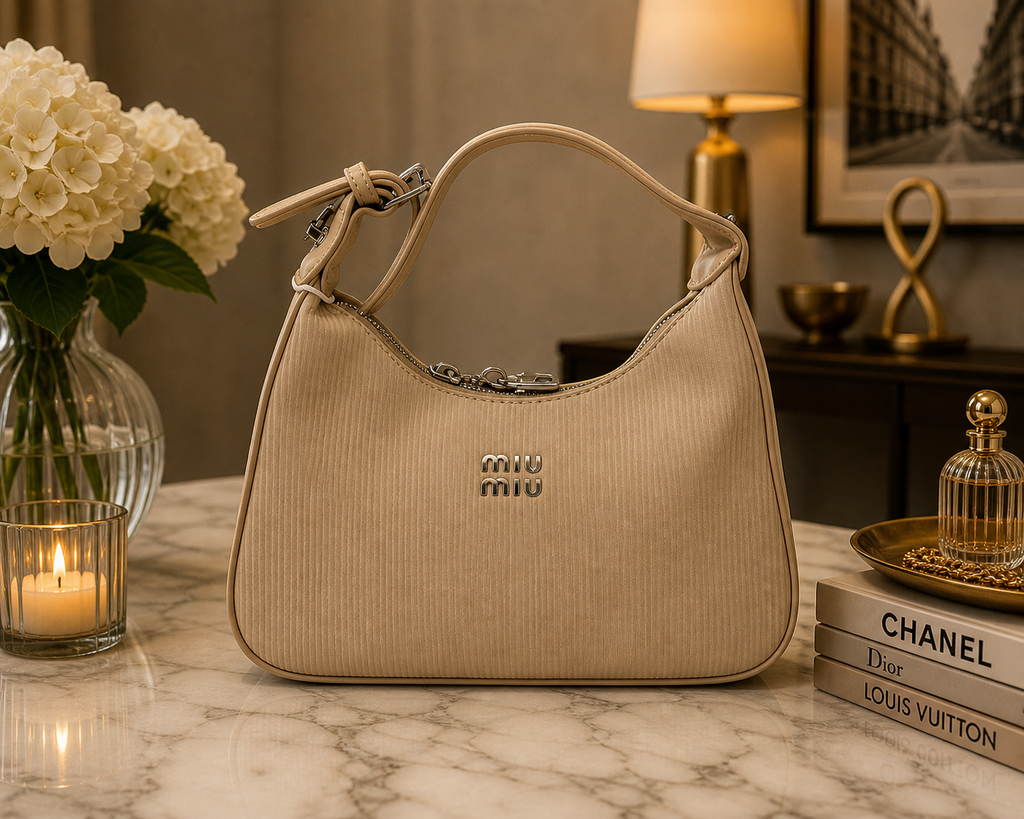 Ribbed Shoulder Bag