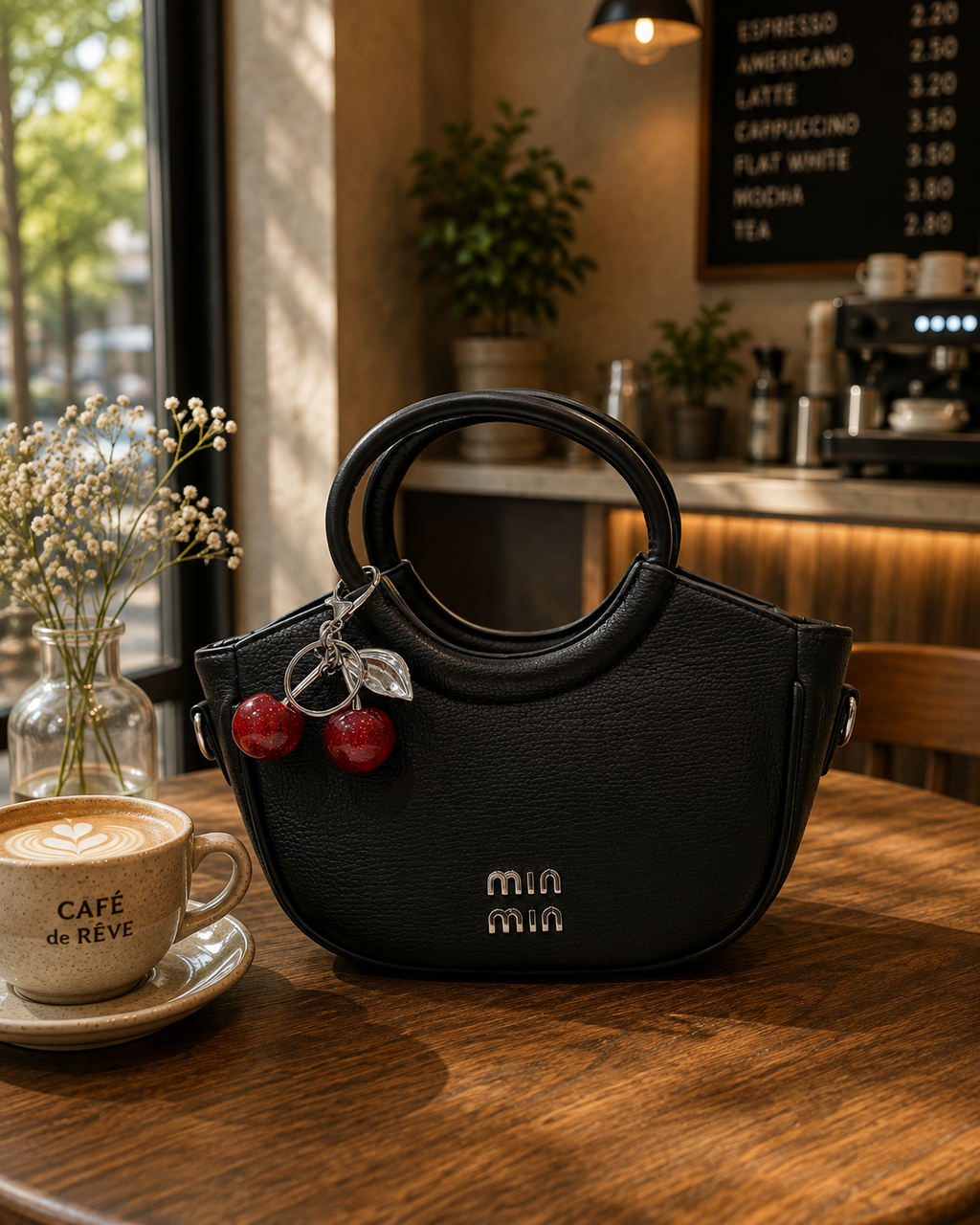 Mini Charm Handle Handbag