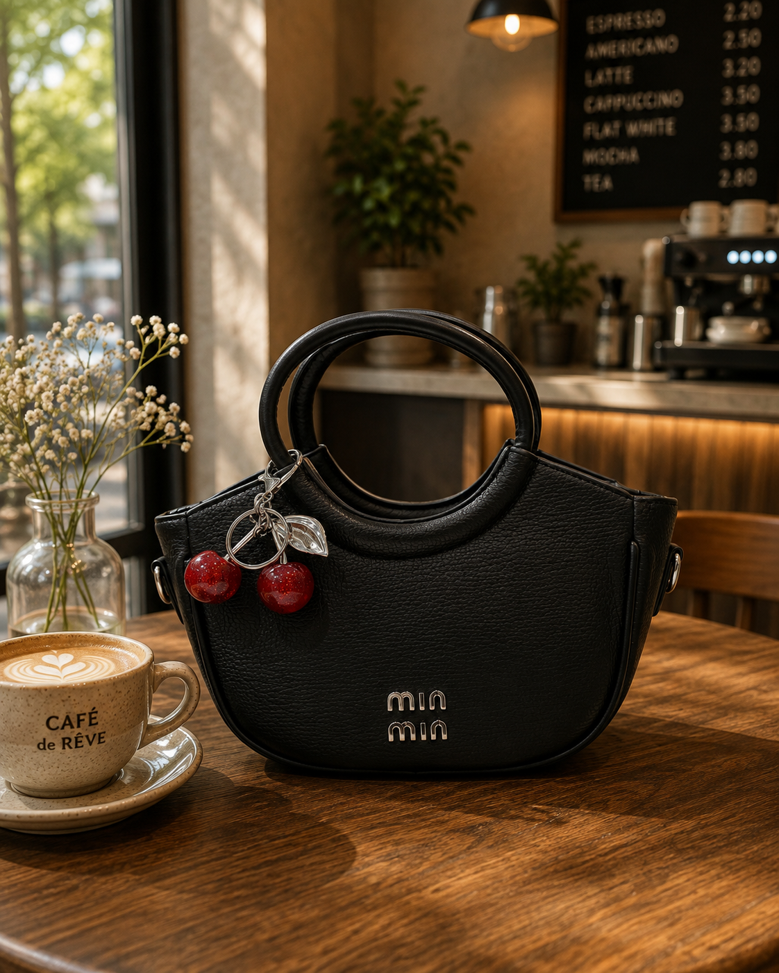Mini Charm Handle Handbag