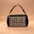 Crystal Black Embellished Mini Shoulder Bag