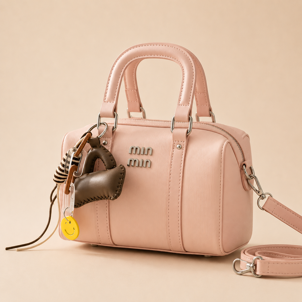 Miu Miu Arcadie Bowling Bag — Blush Pink