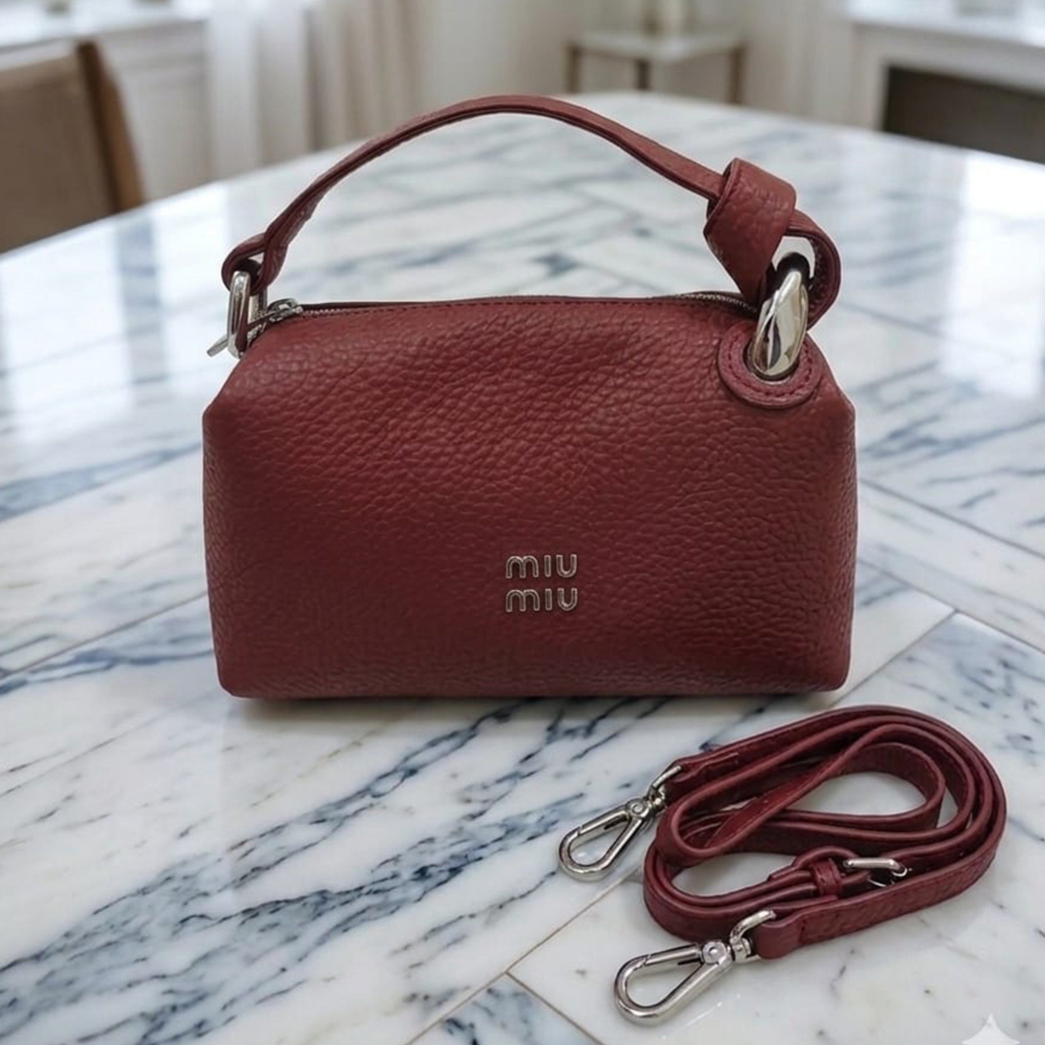 Miu Miu Madras Leather Mini Bag