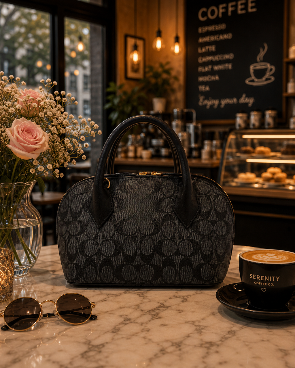 Textured Dome Handbag